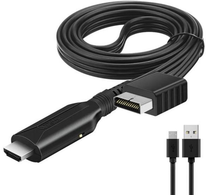 1080P PS2 HDMI 호환 오디오 비디오 컨버터 어댑터 지지대 1/2 디스플레이 모드용 HDTV PC 풀 HD 케이블, 1개