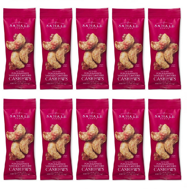 캐슈넛 바닐라빈 새콤달콤한 석류바닐라캐슈넛 /프리미엄 견과류 영양간식 대용량 시즈닝견과, 42.5g, 10개
