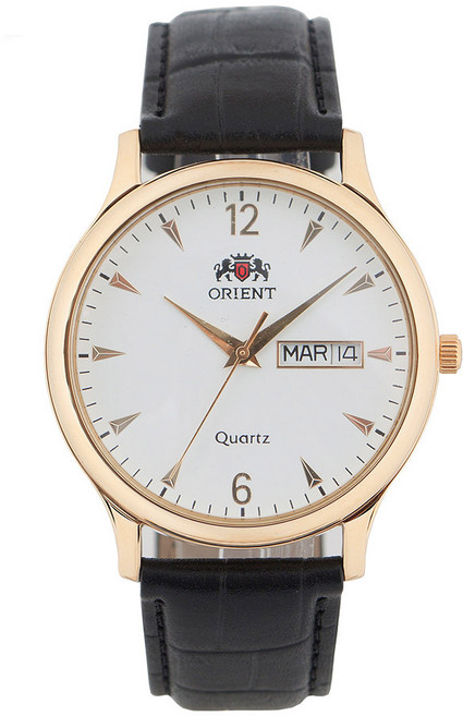 오리엔트 남성용 가죽밴드 손목시계 OT7709MC