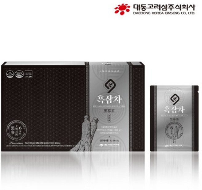 흑삼차100포, 100개, 300g