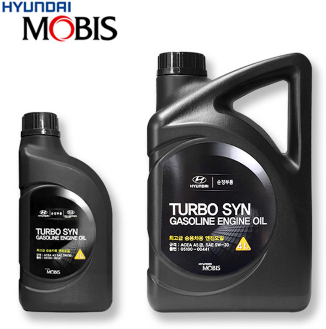 LF 쏘나타 1.6 터보 가솔린 순정 엔진오일 05100-00441 5L, 1개