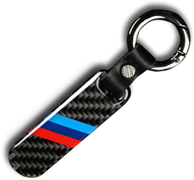 BMW M 카본 키링 에폭시 삼색 열쇠고리 키홀더 카킹즈(호환), 1개
