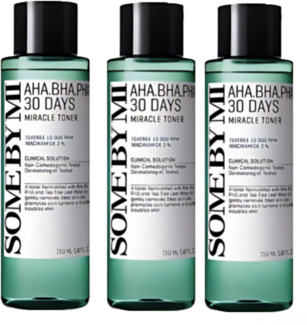 썸바이미 아하 바하 파하 30 데이즈 미라클 토너, 150ml, 3개