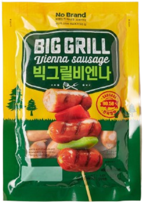 노브랜드 빅그릴 비엔나 수량 옵션 냉장, 3개, 400g