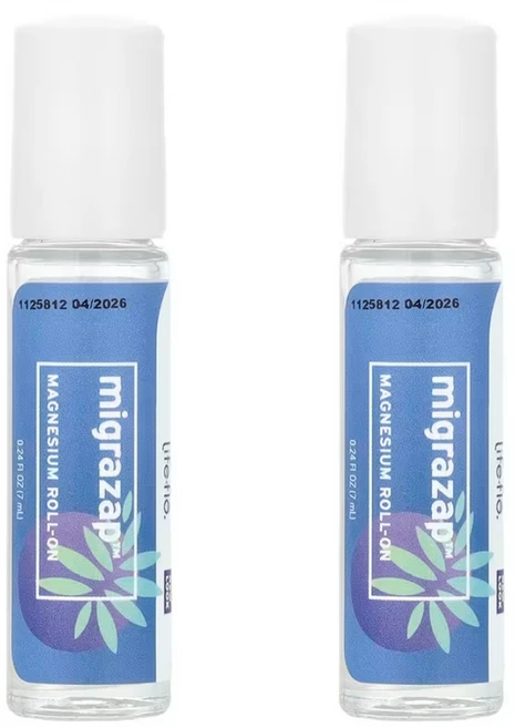라이프플로 Migrazap 마그네슘 롤온 7ml(0.24fl oz) x 2, 2개, 7ml - 쿠팡