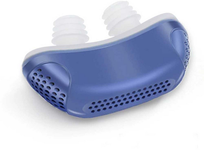 전동 코골이 방지 장치 수면 휴대용 무호흡 스마트 숙면, (USB 충전식 모델) 코랄 블루