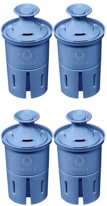 BRITA 圓形濾水壺濾芯 圓形8週濾芯 過濾151公升 Elite藍色濾心, Elite藍色濾心->4入裝, 1個