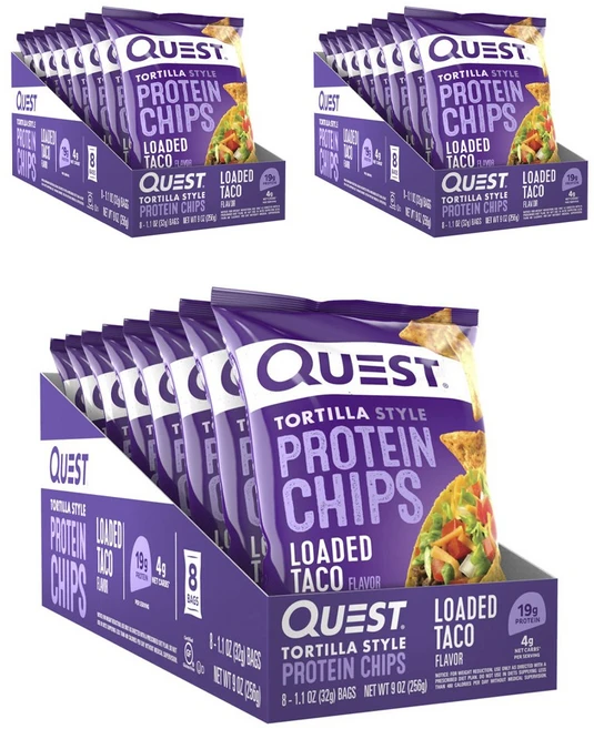 퀘스트뉴트리션 토르티야 스타일 프로틴 칩, 32g, 24개 - 쿠팡