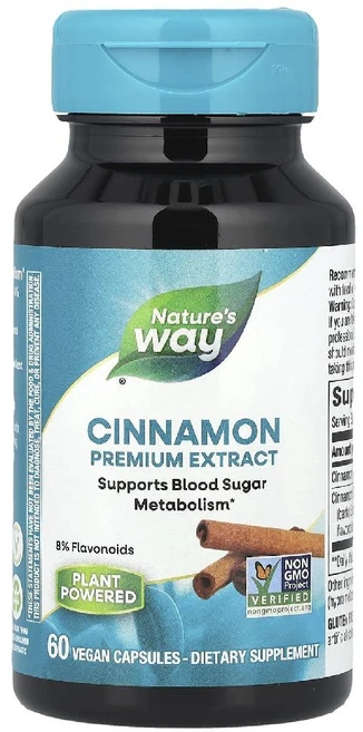 네이처스웨이 계피 프리미엄 추출물 Cinnamon Premium Extract 60정, 1개 - 쿠팡