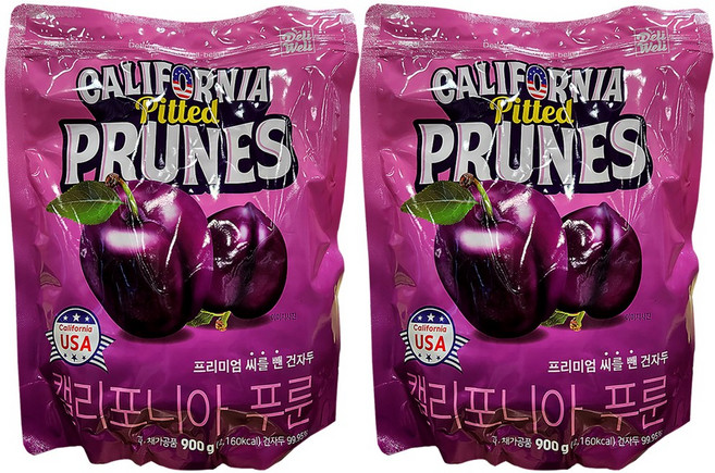 지웰 캘리포니아 푸룬, 2개, 900g