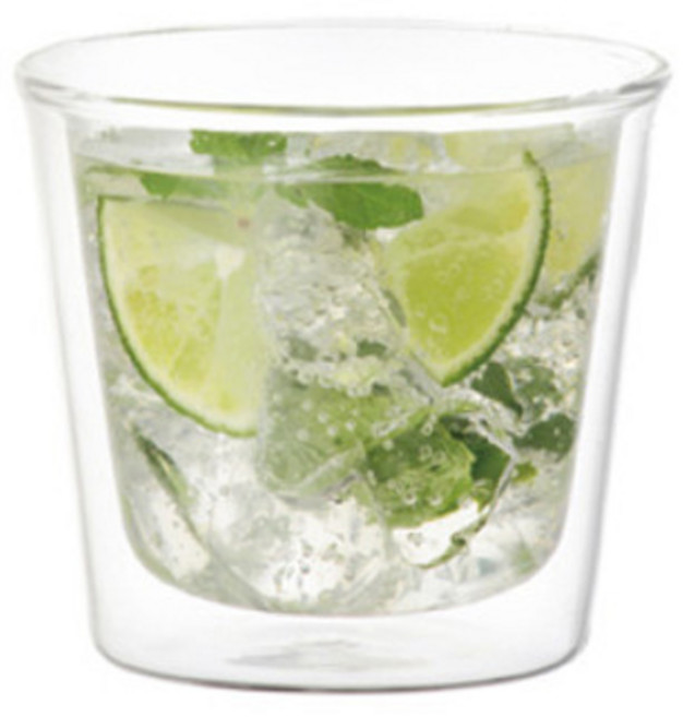 킨토 캐스트 더블월 비어글라스 (340ml)/양주진250ml/칵테일잔290ml 3종, 더블월 양주잔(250ml), 1개