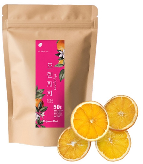 맥그로우앤마리 건조 과일 칩 오렌지 50g, 1개
