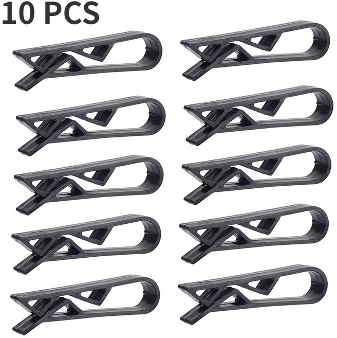 20 2PCS 쓰레기통 고정 씰링 클립 클램프 실용적인 가방 바구니 방지 홀더 쓰레기 도구 봉투 폐기물 미끄럼 스낵, 10 PCS Bla