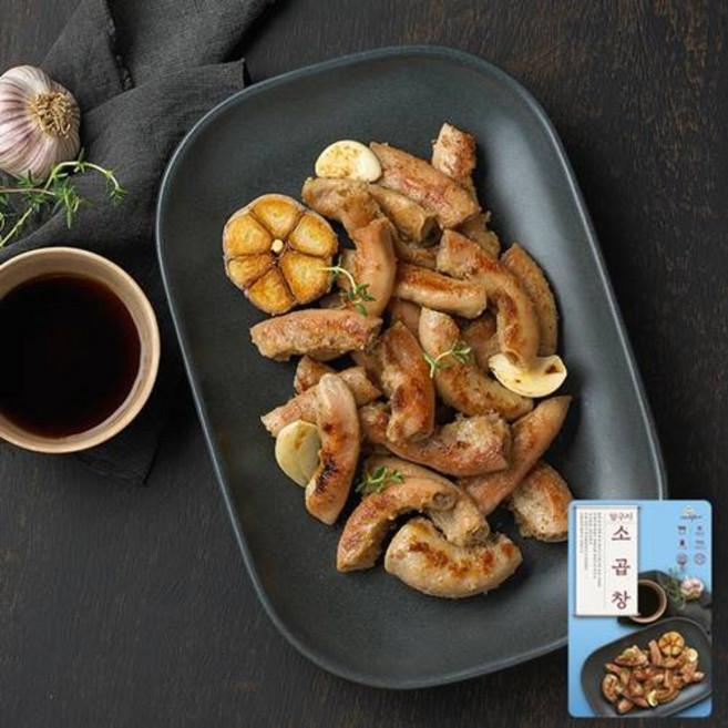 엘에스리빙 훈제 초벌 오븐가열 캠핑 술안주 달구지 소곱창 250g+소스100g, 1개, 350g