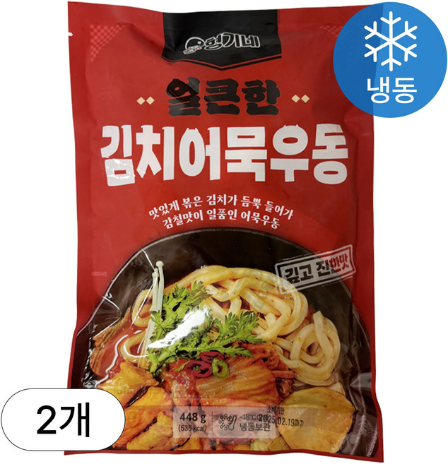 [인생건어물] 김치어묵우동 448g 2봉 밀키트 대용량 업소용, 2개