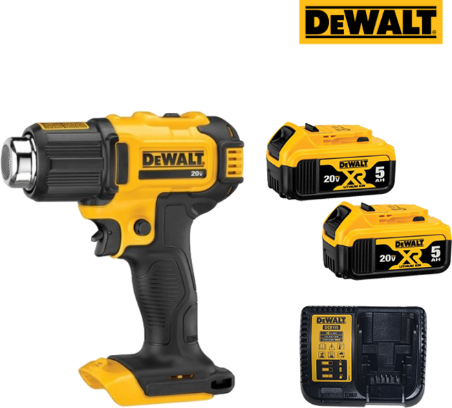 디월트 충전열풍기 18V 20V 배터리2개세트 디월드 무선 히팅건 공업용, 1개