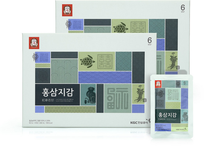 정관장 홍삼지감 50ml 20포 선물 1개 2개 세트, 1L