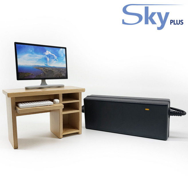 대한민국 SKYPLUS LG 엘지 모니터 어댑터 [전원일체형] 19V 2.53A 용 LCAP21 LCAP35 DA-48G19 48F19, 1개, 블랙