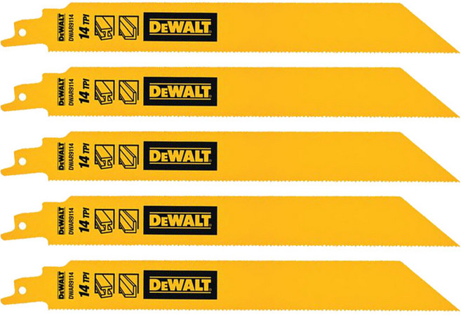 디월트 터프 컷쏘날-철재용 (9인치) DWAR9114 (5개입) 1판 229mm 메탈 금속용 컷소날, 5개