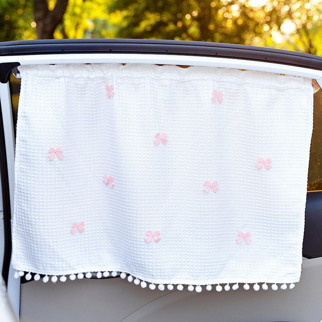 자동차 차양막 패브릭 햇빛 가리개, 나비 넥타이, 1개