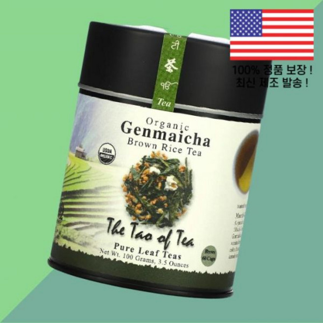 더 타오 오브 티 겐마이차 현미 차 3.5온스 100g The Tao of Tea Organic Genmaicha Brown Rice 3.5oz, 1