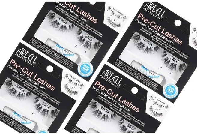 아델 프리컷 인조 속눈썹 데미 위스피 듀오 접착제 포함 4팩 - 쿠팡