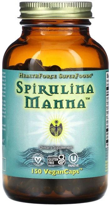 HealthForce Superfoods 스피룰리나 만나 2100mg 베지캡슐 150정(캡슐 1정당 420mg), HealthForceSuperfoods스피룰리나만나21, 1개, 150정 - 쿠팡