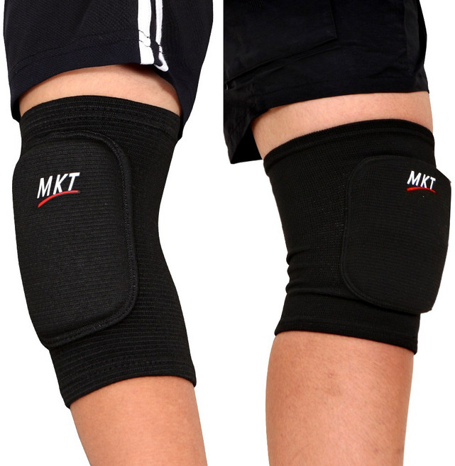 MKT 팔꿈치 2P+무릎 보호대 2P 1set 군입대 훈련소 준비물 유격훈련 군대필수품 입대 선물 운동 자전거, 1세트, BLACK