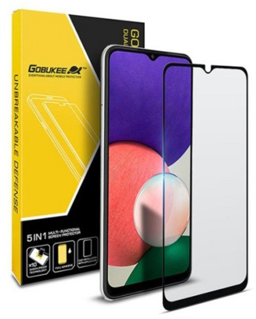 고부기 풀점착 풀커버 강화유리 액정 보호 필름 2p, 1세트