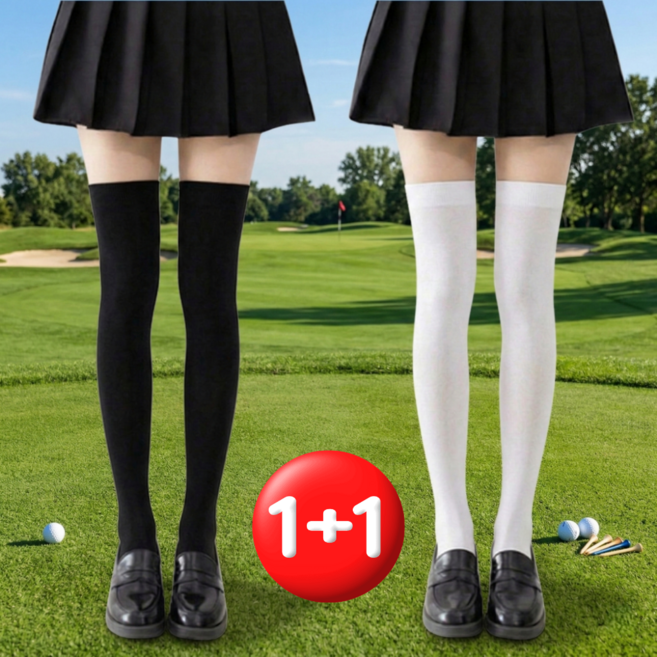 베리버터 페이크 니삭스 투톤 골프스타킹 유발