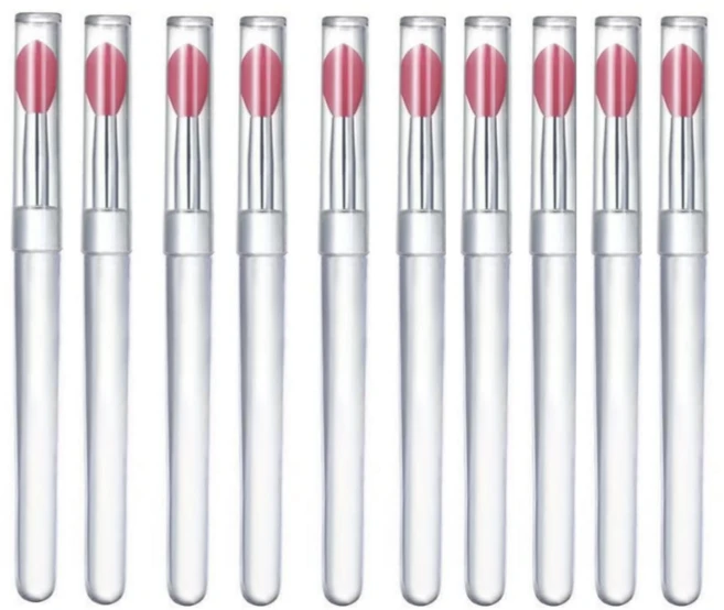 일케오 실리콘 립브러쉬 파우더브러쉬, 10개 - 쿠팡