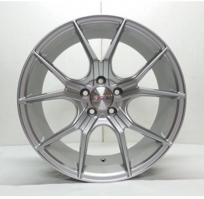 BGW 鋁圈 18吋 5/108 BGW01 銀底車面 鋁合金 輕量化, 1個
