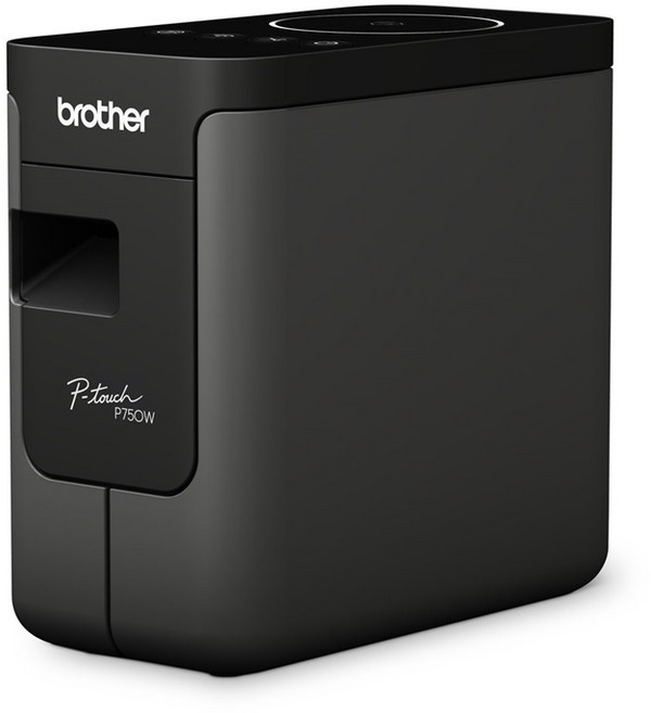 브라더 라벨프린터 PT-P750W 12mm라벨테이프 증정, 1개, PT-P750W,사은품  12mm (검정용지 흰색글자)