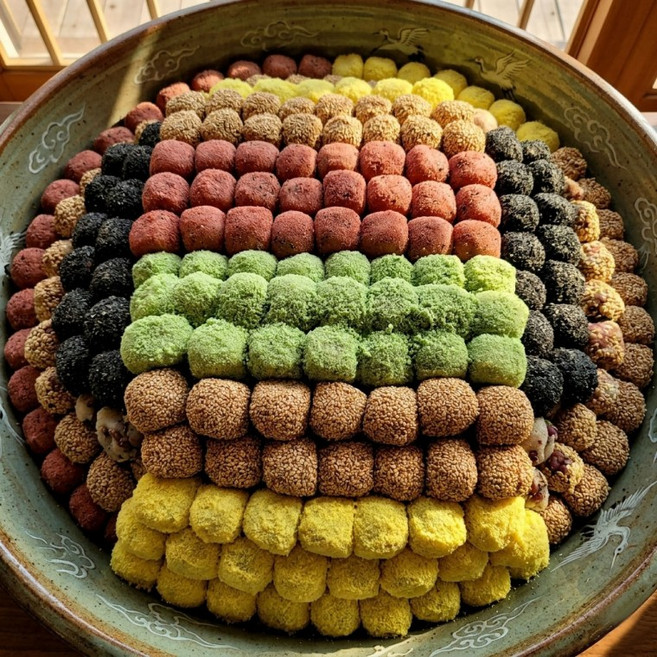 오색경단 75알 1박스 경단 영양찰떡 찹쌀떡 영양떡 떡선물세트 냉동떡, 1개, 1g