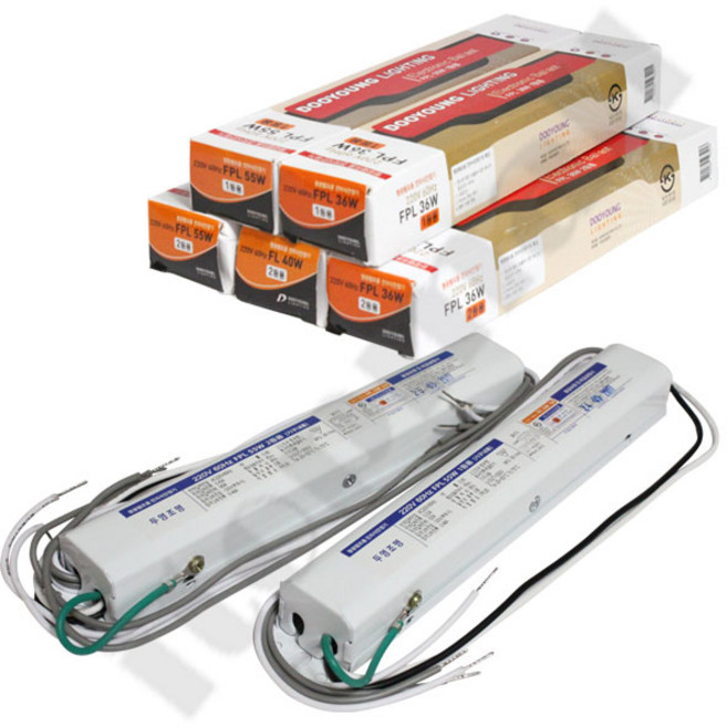 두영 형광램프 용 직관 안정기 1등용 2등용 32W 36W 40W 55W 전구 수명 연장 소음 감소, ( 2등용 FL 32W ), 1개