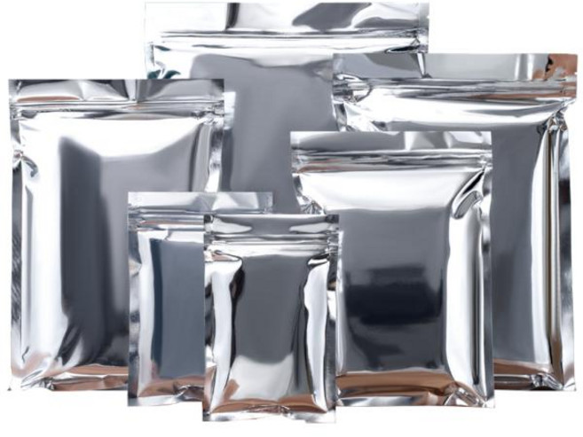 이불압축팩 부피순삭 진공 실버 지퍼 잠금 마일라 호일 백 셀프 그립 씰 찢어진 노치 플랫 파우치 커피 콩 차 사탕 포장 100 개, [04] 16x24cm