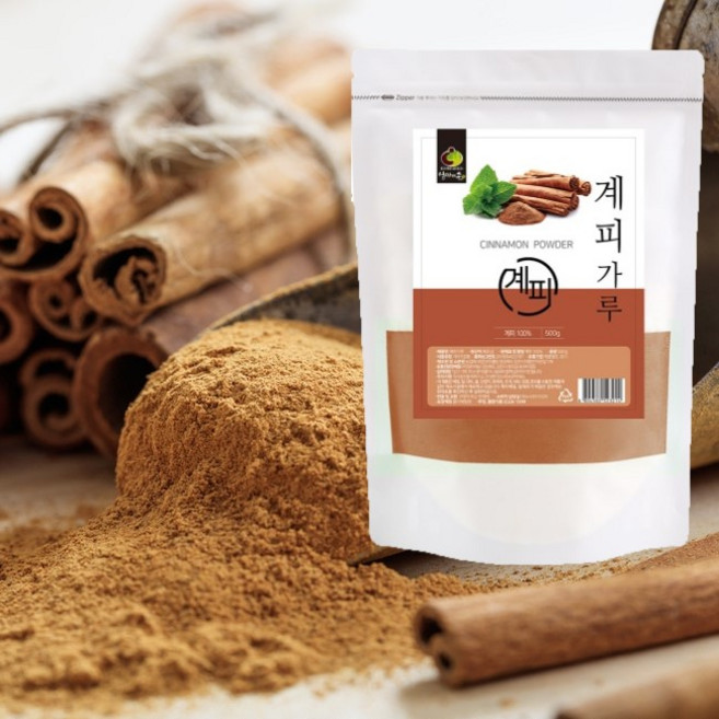 건강초이스 베트남 계피 파우더 시나몬 분말 가루, 500g, 3개