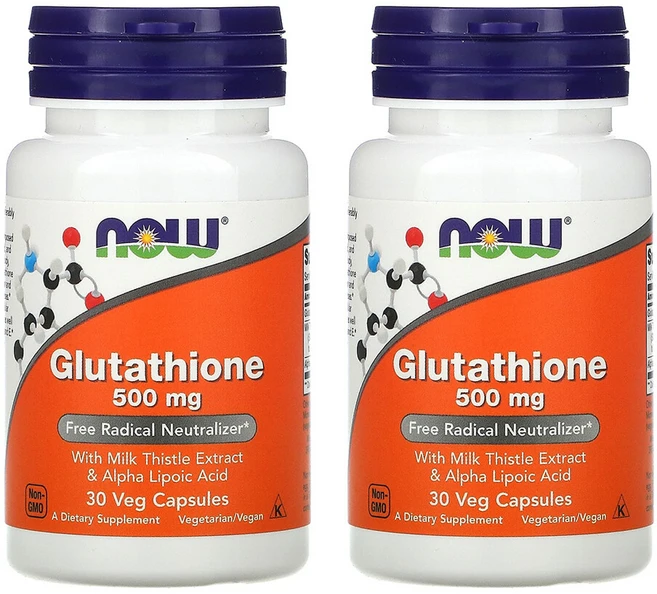 Now Foods 나우푸드 글루타치온 500mg, 30정, 2개 - 쿠팡
