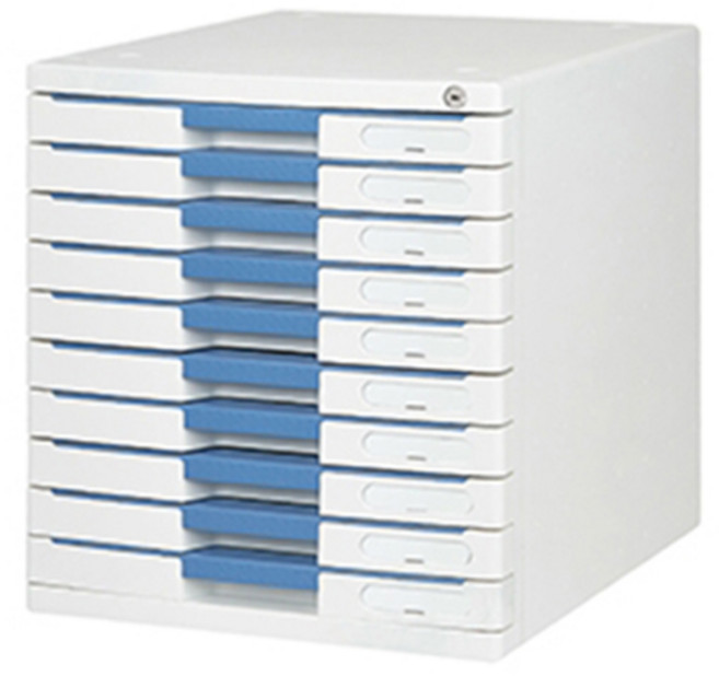시스맥스 뉴맥스 서류함, 블루, 10단