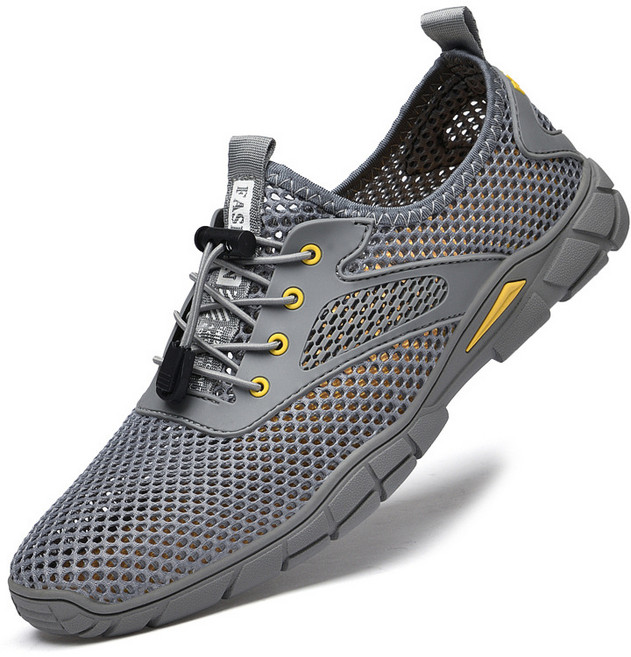 남성 아쿠아 메쉬 물놀이 신발 가벼운 운동화 망사 캐주얼화 빅 사이즈 펀칭 슈즈 뉴타임즈 Q357H571