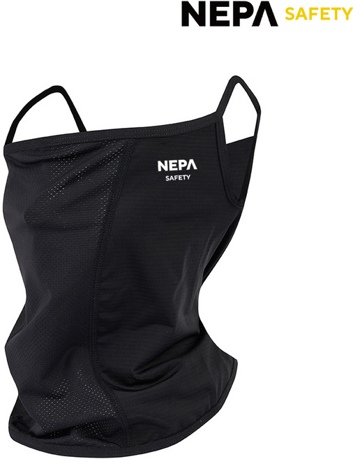 네파 NEPA 24년 아이스 이어 멀티 넥 스카프 안면마스크 페이스커버 자외선차단 쿨링 등산 골프 자전거 산책, 블랙