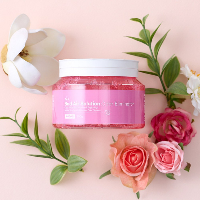 BAS 바스 특대형 겔 탈취제 핑크, 1개, 350g