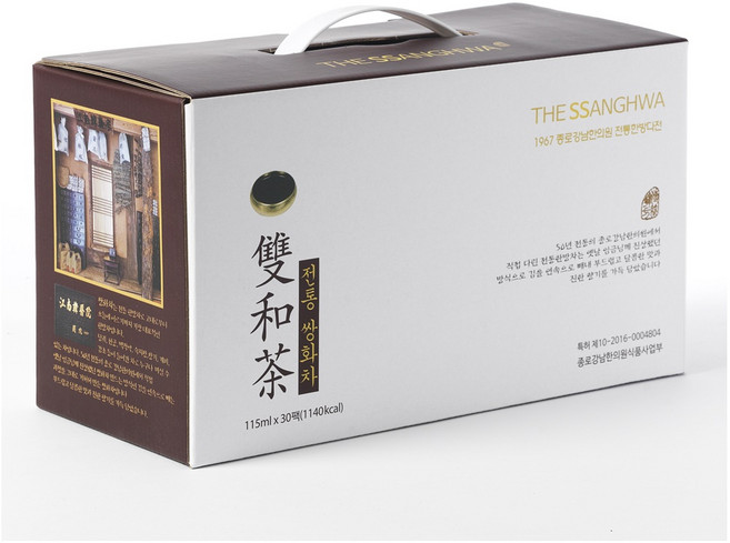 더쌍화 종로강남한의원 전통한방다전 쌍화차 30포 1박스 환절기 건강 한방차, 115ml, 1개