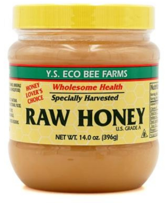 Y.S. Eco Bee Farms 로우 허니 꿀 396 g(14.0 oz), 396g, 1개