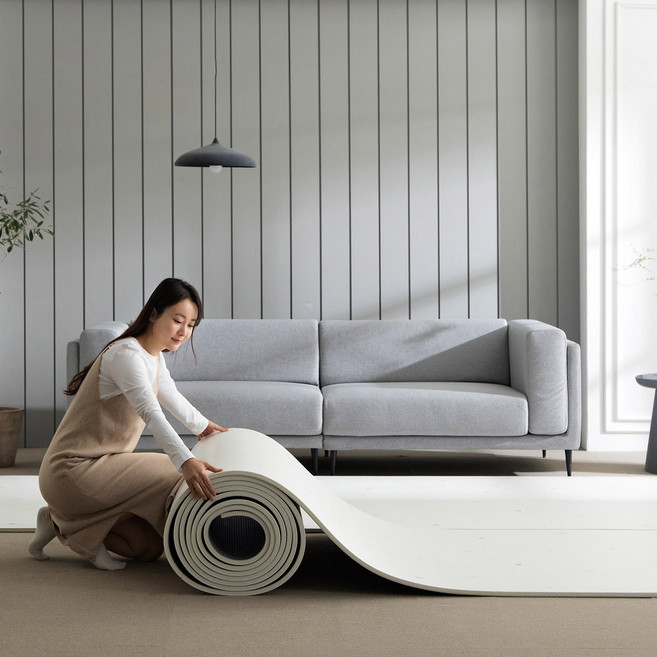 삼바텍 PVC 층간소음방지 롤매트 15mm, 젤리스톤