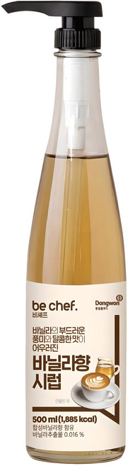 비셰프 바닐라향시럽, 500ml, 1개
