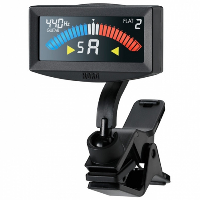 코르그 피치크로우G 블랙 클립온 기타튜너 조율기 Korg PitchCrow-G AW-4G-BK, 1개