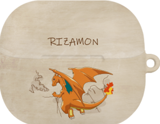 포켓몬스터 포켓몬 스케치 갤럭시 버즈3 / 버즈3프로 / 버즈3FE 호환 하드 케이스, 갤럭시 버즈3 / 버즈3프로 호환, 스케치 리자몽, 1개