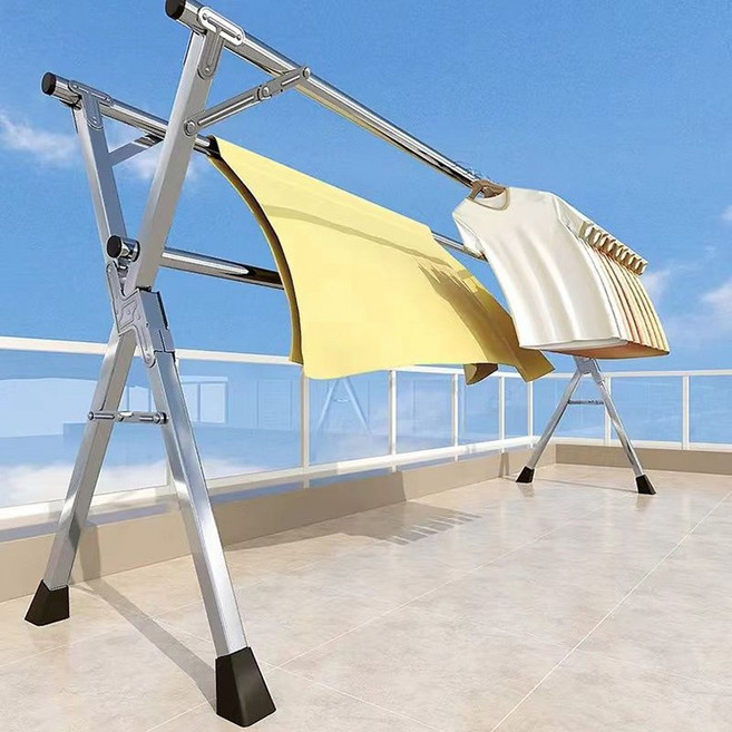 이불건조대 이동식원터치 튼튼한 접이식빨래건조대, 접기+신축