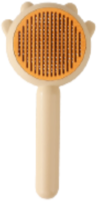 저자극 고양이 털 브러쉬 털제거, 1개, 옐로